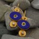 thumbnail image 1 of Granjero Gordo Pendientes colgantes de joyería de estilo de diseño único retro, dorados, 1 of 3