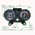 thumbnail image 5 of BIBABLYKE Multifunctional Clear Display Motorcycle Dashboard with Speedometer Gauge 12V Accurate Readings for RC250 150Gato 250cc, 5 of 7