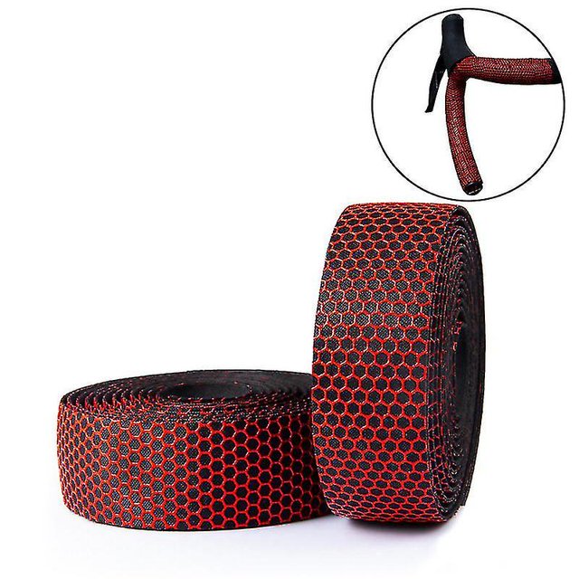 Correas de manillar de carretera Manillares de cuero Pu Manillares de nido de abeja Vendas de bicicleta transpirables Aespa kaili Sencillez
