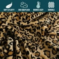 Cheetah Fleece Throw Blanket Cheetah Leopard Animal Print Flannel