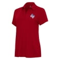 thumbnail image 2 of Women's Antigua Red Texas Rangers Independence Day Patriotic Logo Era Polo, 2 of 3