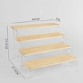 thumbnail image 6 of 1-5 Layers Wooden Ladder Rack Acrylic Multi-layer Ladder Display Rack, 6 of 10