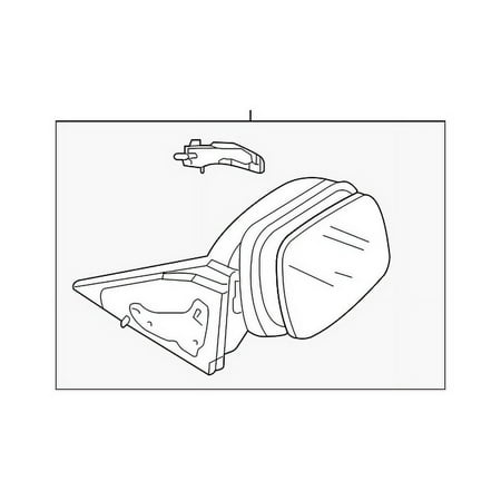 Genuine OE Mazda Door Mirror - BGV9-69-18ZF