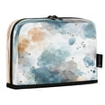 thumbnail image 2 of Standing Pencil Case with Base Large Capacity Stationery Pouch Pen Bag with Zipper for Women Men Watercolor Ink Splashes Pattern, 2 of 7