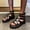 Black, variant on Edgy Chunky Platform Gladiator Sandals Open Toe Buckle Ankle Strap Footwear Black 38
