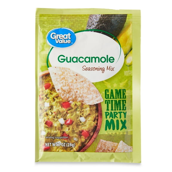 (4 Pack) Great Value Guacamole Dip Mix, 1 oz