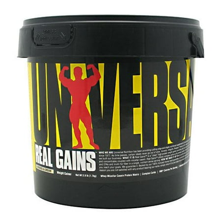 - Universal Nutrition Real Gains - Cookies & Cream, 3.8 lb (1.7 kg)