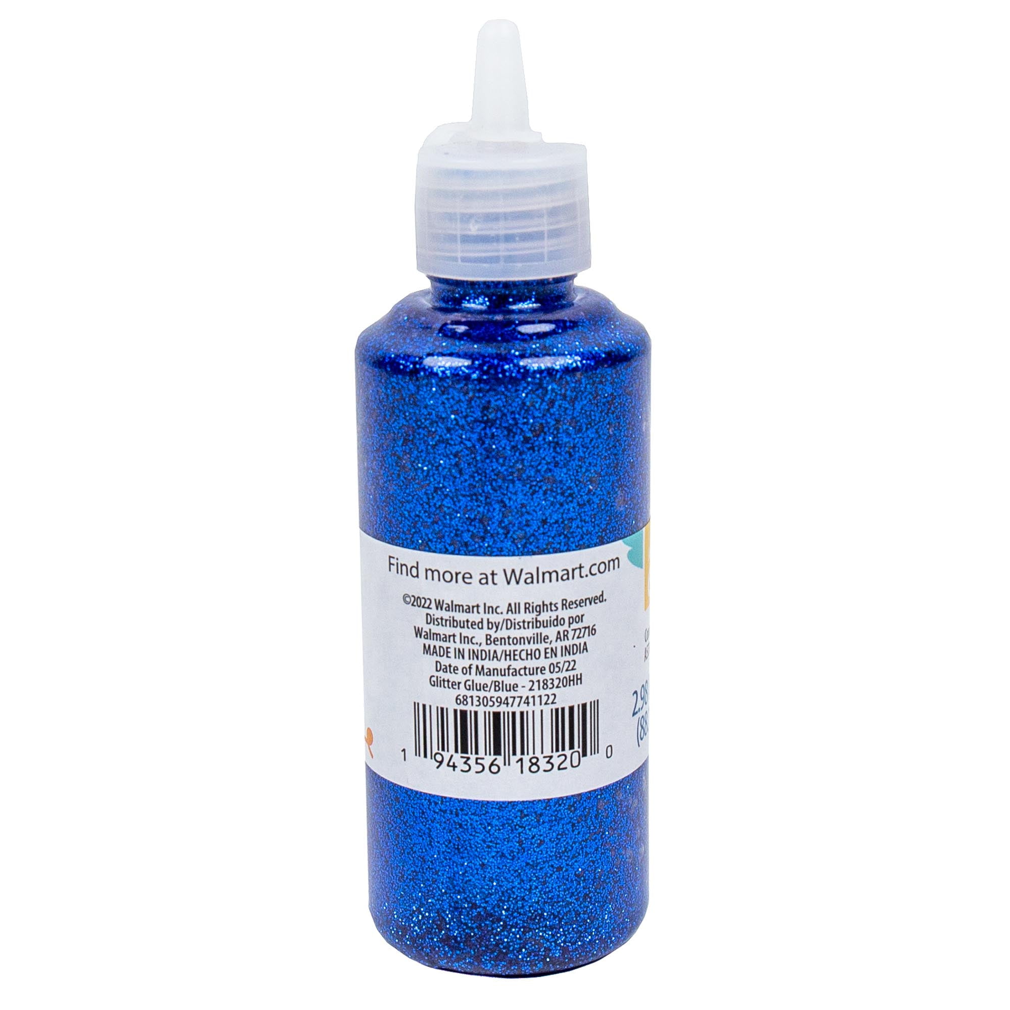 (6 pack) Hello Hobby Royal Blue Glitter Glue, 2.9 oz., Boys and Girls, Child, Ages 6+