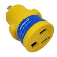 thumbnail image 3 of Parkworld 62930 NEMA L14-30P to 6-50R Adapter 4-Prong Generator 30A Locking Plug to Welder 3-prong 50A Outlet (Yellow), 3 of 5
