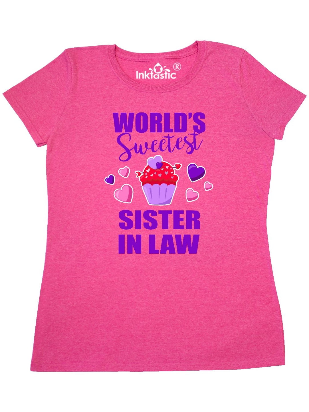 inktastic Worlds Sweetest Big Sister with Cupcake Toddler T-Shirt