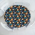 thumbnail image 3 of Ambesonne Galaxy Fitted Round Tablecloth, Galaxy Space Art Solar, 36"- 40" Diameter, Multicolor, 3 of 5
