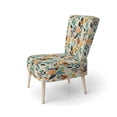 thumbnail image 3 of Designart "Soft Colors Botanicals Pattern" Upholstered Cottage Accent Chair and Floral Arm Chair - Multiple Color & Pattern, 3 of 7