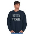 thumbnail image 5 of Find Strength In You Workout Motivate Sweatshirt for Men or Women Brisco Brands X, 5 of 6