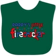 thumbnail image 3 of Inktastic Daddy's Little Firecracker Boys or Girls Baby Bib, 3 of 4