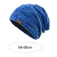 thumbnail image 6 of D-GROEE 2Pcs/Set Winter Ribbed Edge Beanie Hat Scarf Set Woolen Yarn Warm Knit Skull Cap and Scarf for Men Women, 6 of 8