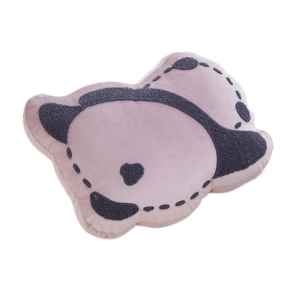Almohada de peluche de panda, juguete de peluche, almohada de cama suave, linda almohada de lectura, cojín de cintura Púrpura