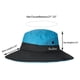 thumbnail image 4 of Sombreros para el sol plegables con protección UV para exteriores para mujer, sombrero de pesca de playa de ala ancha de malla con agujero para cola de caballo, 4 of 5