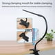 thumbnail image 4 of Lámpara de escritorio LED USB Luz de lectura con clip ajustable Luces nocturnas de brazo largo (D), 4 of 9