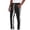 Black, variant on Mens Stripe Track Pants Color Block Side Stripes Slit Y2k Drawstring Zipper Pockets Casual Skinny Fit Stretch Trousers Elastic Jogger Gym Workout Pants Streetwear Red