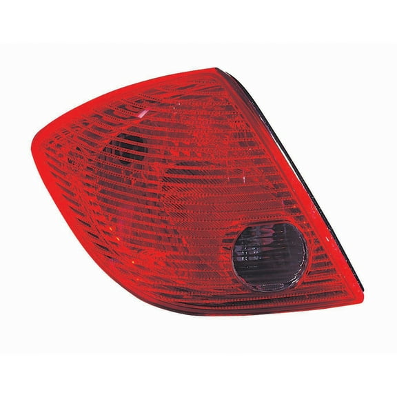 KAI New CAPA Certified Standard Replacement Driver Side Tail Light Assembly, Fits 2005-2010 Pontiac G6