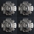 thumbnail image 4 of Set Of 8 Screw Back Concho 1.5 In Nickle Plated Horse Shoe Saddle Hilason, 4 of 4