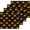 thumbnail image 2 of SKYSONIC Halloween Pumpkin Washcloths Set of 6, Highly Absorbent Soft Cotton Fingertip Towels for Bathroom, Kitchen, Gym, Spa, Home Decor, 12 x 12 Inch, 2 of 7