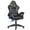 Black, variant on Bigzzia Gaming Chair with LED Lights Ergonomic Office Chair for Adults and Kids - Adjustable Height, 360° Swivel, Headrest Support, Mesh PU Leather, Black & Red