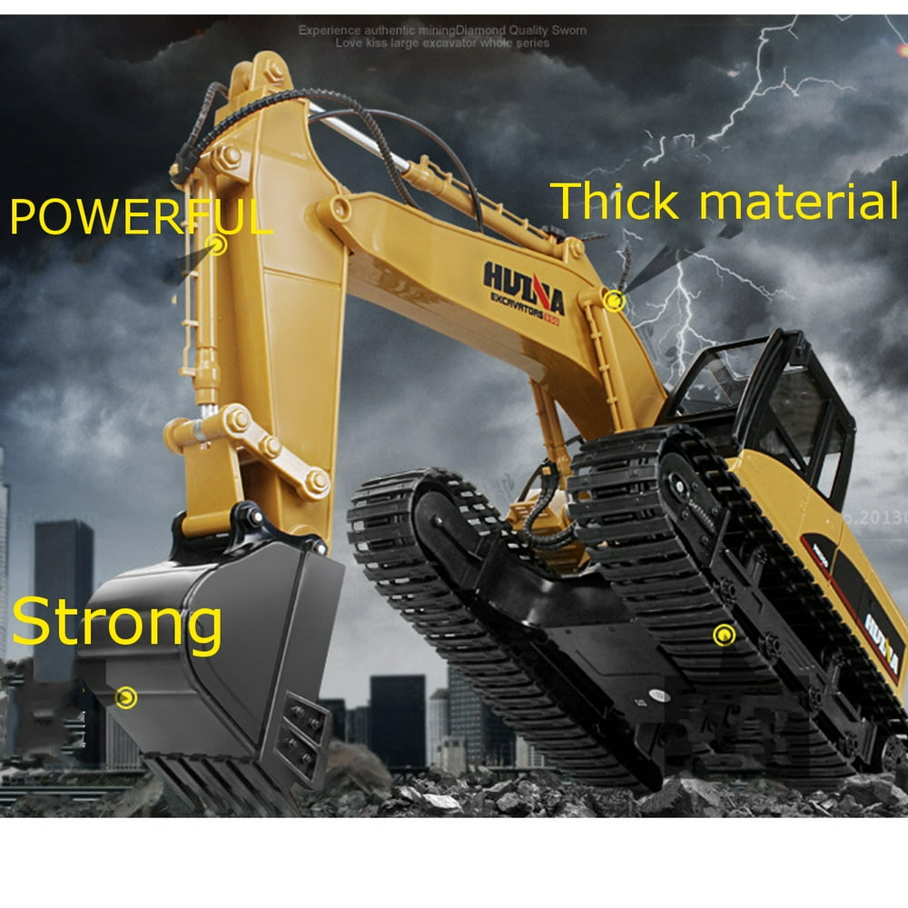 1:14 Scale Remote Control Excavator Construction Car Toysï¼ RC Excavator Vehicles Car Model, with