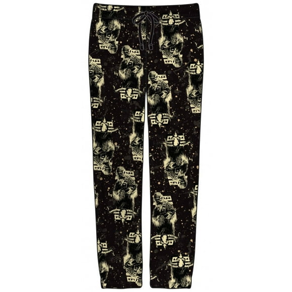 Disney Star Wars Lounge Pants Han Solo Chewy Speckle AOP Adult Men's SMALL