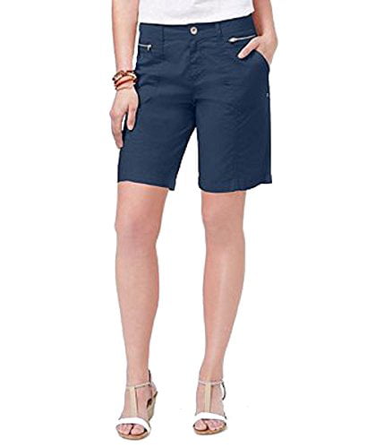 Style & Co. Zippered-Pocket Shorts (New Uniform Blue, 18) - Walmart.com