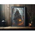 thumbnail image 2 of Guardian Deity Of The Forest Poster Print, Halloween Poster, Poster For Halloween, Wall Art Halloween, Ghost Holding Lantern Wall Art, 2 of 5