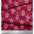 thumbnail image 3 of Soimoi Cotton Poplin Fabric Turtle Block Print Fabric by Yard 42 Inch Wide, 3 of 3