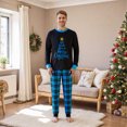 thumbnail image 2 of RUINIXCW Family Christmas Pajamas Matching Sets Xmas PJS Holiday Jammies for Whole Family Letters Long Sleeve Tops and Plaid Pants Family Christmas Outfits Sleepwear, 2 of 10