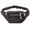 Coffee, variant on Men Women PU Waist Belt Bag Slim Purse Hip Pouch Hiking Camping Outdoors Travel Stylish Fanny Pack