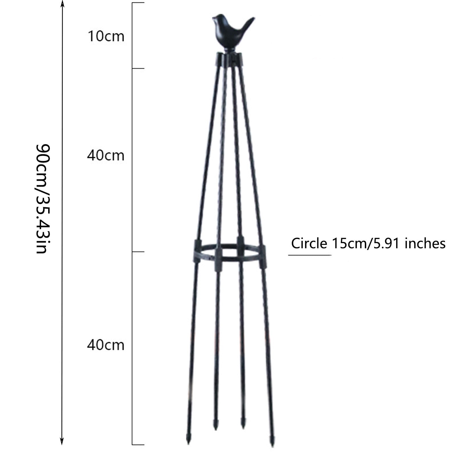 Garden Trellis for Climbing Plants, Support Plant Stand for Indoor and Outdoor, Potted Plants Flowers Vegetables Vines – Tomato Cage Tower for Garden or Balcony by IHHXPRO (Style A,1 Pack )