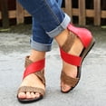 thumbnail image 4 of Zapatillas con punta abierta y tacón inclinado para mujer, sandalias cómodas, sandalias informales cómodas para la playa Wmkox8yii shjk7472, 4 of 6