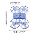 thumbnail image 2 of BotaniNest Drone Style LED Ceiling Fan Light Three Adjustable Color Modes Modern Drone Shaped Ceiling Fan Lamp E27 Lamp Holder Remote Control Extension Rod Suitable For Bedrooms Living, 2 of 5
