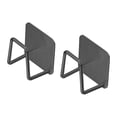 thumbnail image 3 of 2x2 Piezas Soporte Para Esponja Fácil De Instalar Adhesivo De Acero Inoxidable Estante Colgante Negro, 3 of 8