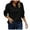 Black, variant on COMVALUE Women's Casual Long Sleeve Stand Neck Sweatshirt Lightweight Button Pullover Tops (Black,M)