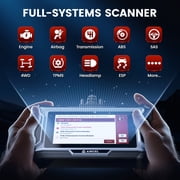ANCEL Wireless Full System OBD2 Scanner Car Diagnostic Tool with 15+ Reset Services, DPF Regen, Injector Cod-ing, ABS Bleeding, WiFi Free Lifetime Updates, Online Customer Service