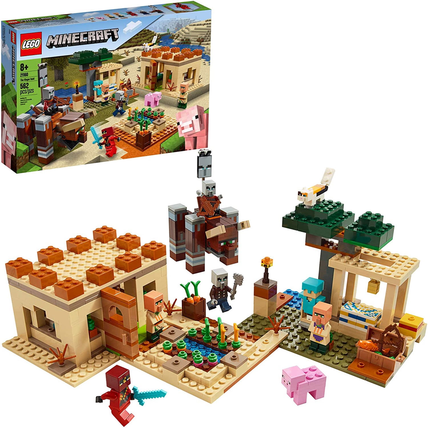 Lego minecraft pillager raid walmart hotsell