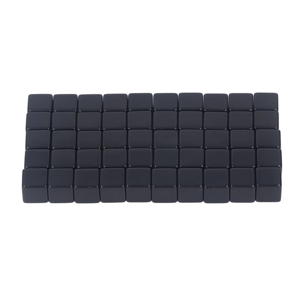Dados Cuadrados Lisos, Patrones De Bricolaje Antioxidación, Accesorio De Enseñanza De Escritura Pequeña En Dados, 50 Piezas Para Varios Juegos Interactivos