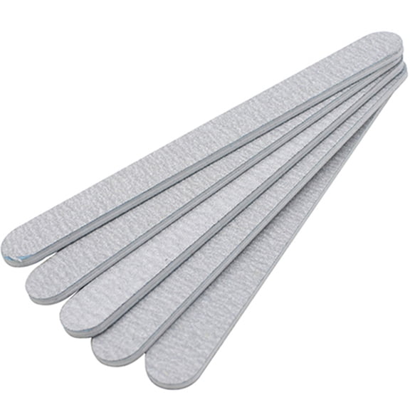 Visland 5-Pack Nail Files for Acrylic and Natural Nails, 100/180 Grit Double Sided Emery Board Professional Manicure Pedicure Nail Tools