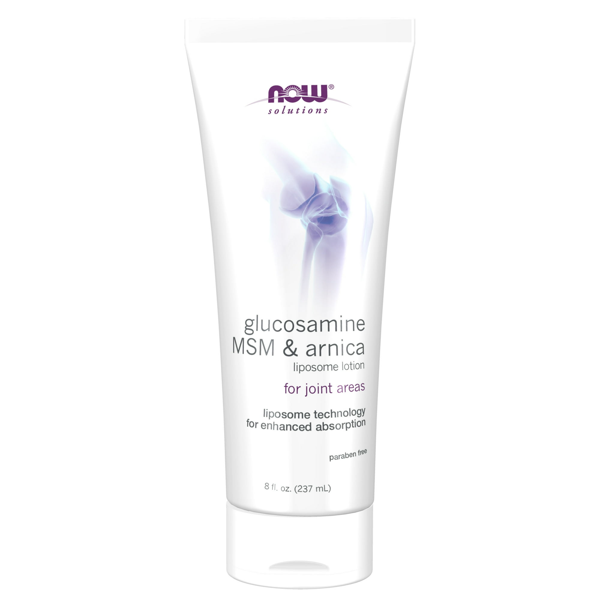 NOW Solutions, Glucosamine, MSM and Arnica Liposome Lotion, For Joint Areas, Liposome Technology for Enhanced Absorption, 8-Ounce