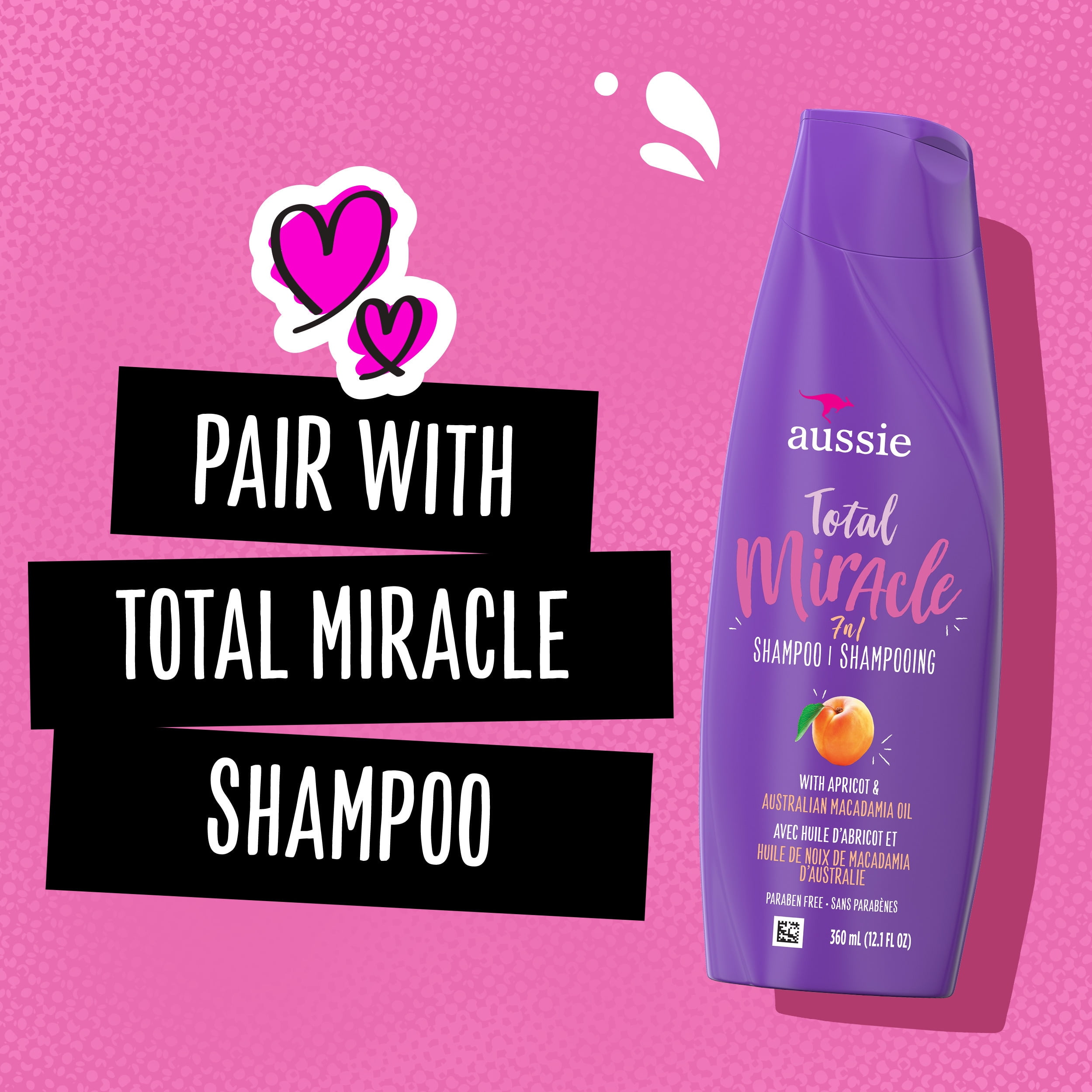 Aussie Total Miracle Conditioner for Damaged Hair, 12.1 fl oz  (图5)