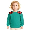 thumbnail image 2 of Fall+Coats Toddler Baby Kids Boys Girls Casual Comfy Fashion Plaid Sweatshirt Pullover T-shirt Zip Up Sweatshirt Boys Winter Coat Athletic Tops Cute Tops for Teens, 2 of 4