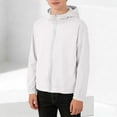 thumbnail image 4 of snilers Kids Zip Up Hoodie Girls Boys UPF 50+ Sun Protection Jacket Long Sleeve Hooded Cooling Shirt Outerwear 0-15 Years, 4 of 9