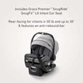 thumbnail image 5 of Graco Premier Merge Travel System with SnugRide SnugFit LX Infant Car Seat, Midtown, Grey, 5 of 10
