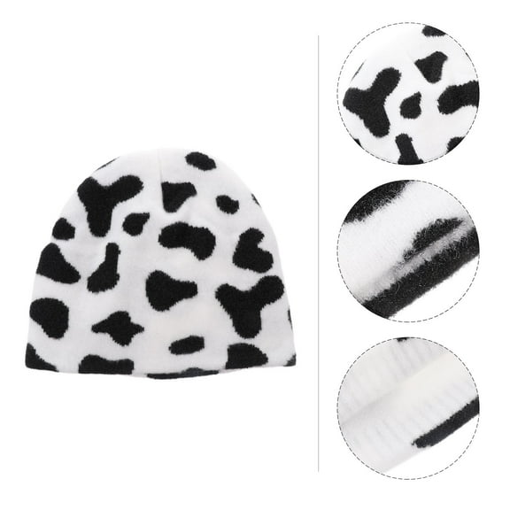 GOOHOCHY Winter Cap Knitted Beanie Clothes for Women Hats Miss Black