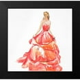 thumbnail image 2 of Atelier B Art Studio 15x15 Black Modern Framed Museum Art Print Titled - BEAUTIFUL RED PROM DRESS, 2 of 5